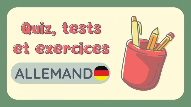 Tests & Quiz Vocabulaire Allemand en ligne | Fichesvocabulaire.com