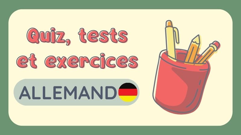 quiz tests exercices allemand
