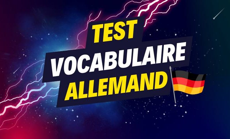 test vocabulaire allemand